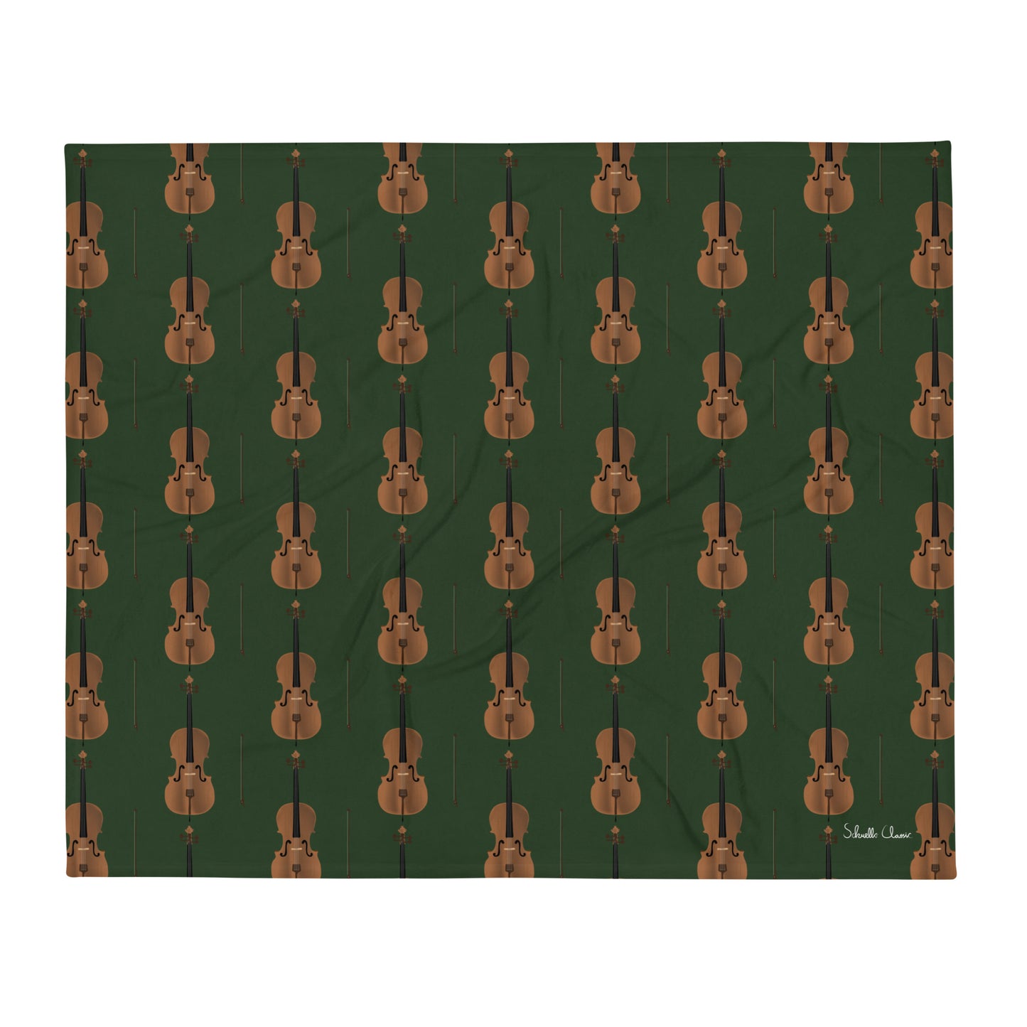 Cello Throw Blanket Myrtle Green Signature