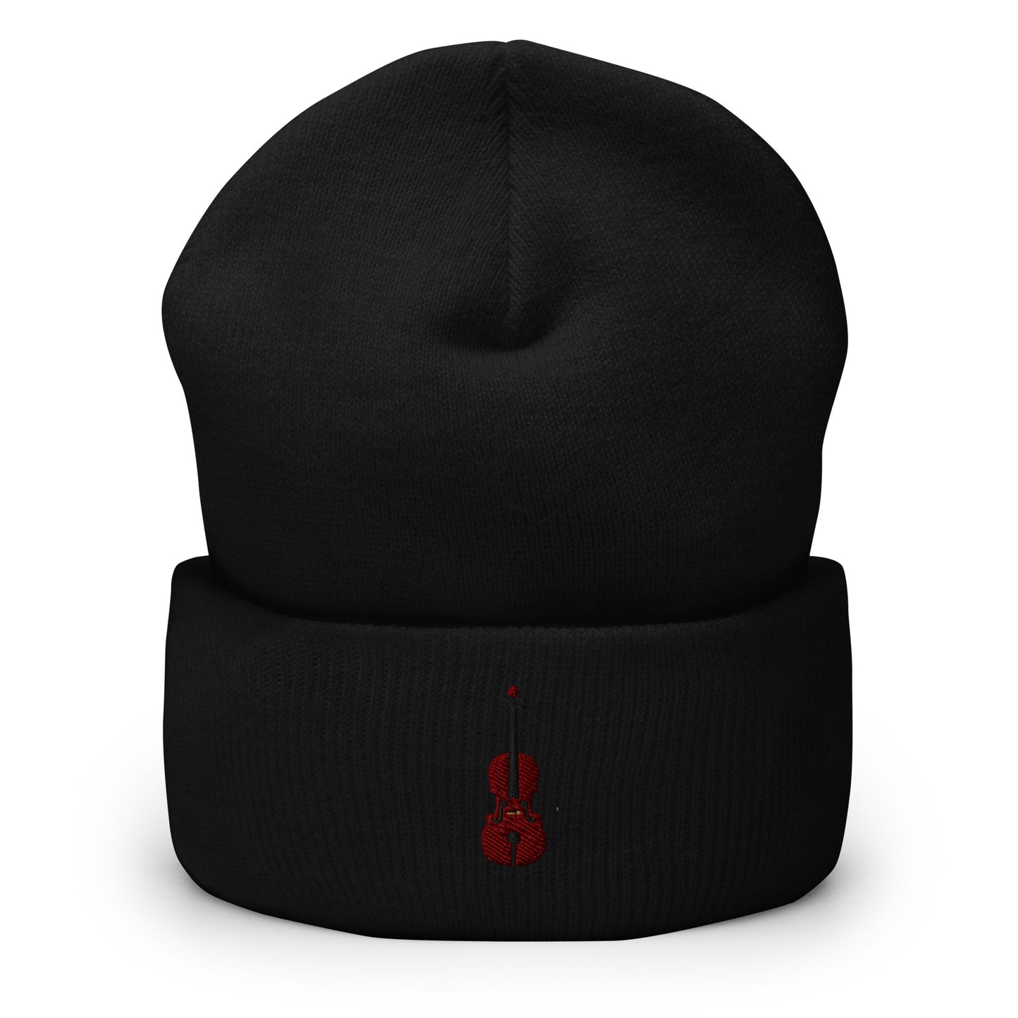 Embroidered Cello Beanie