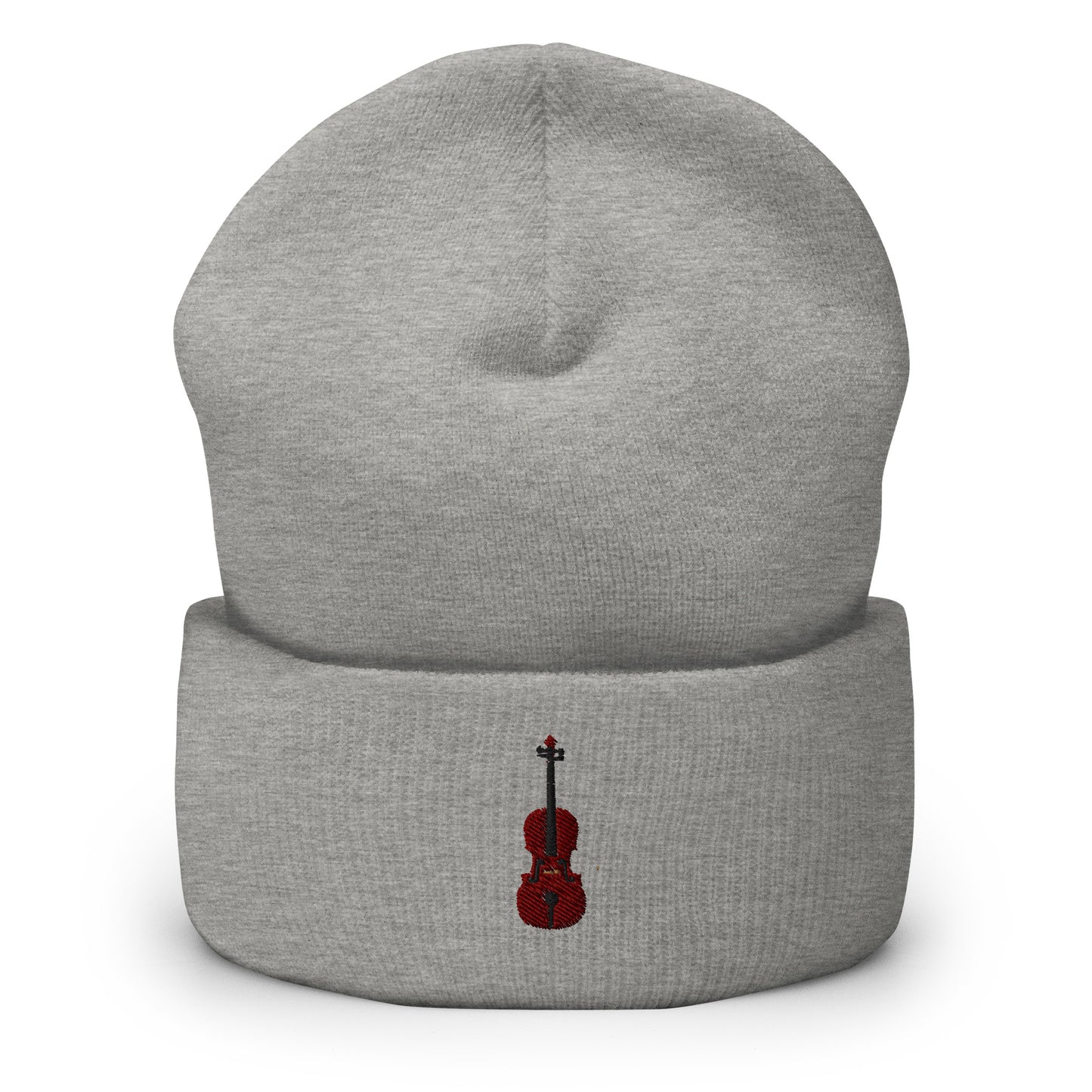 Embroidered Cello Beanie