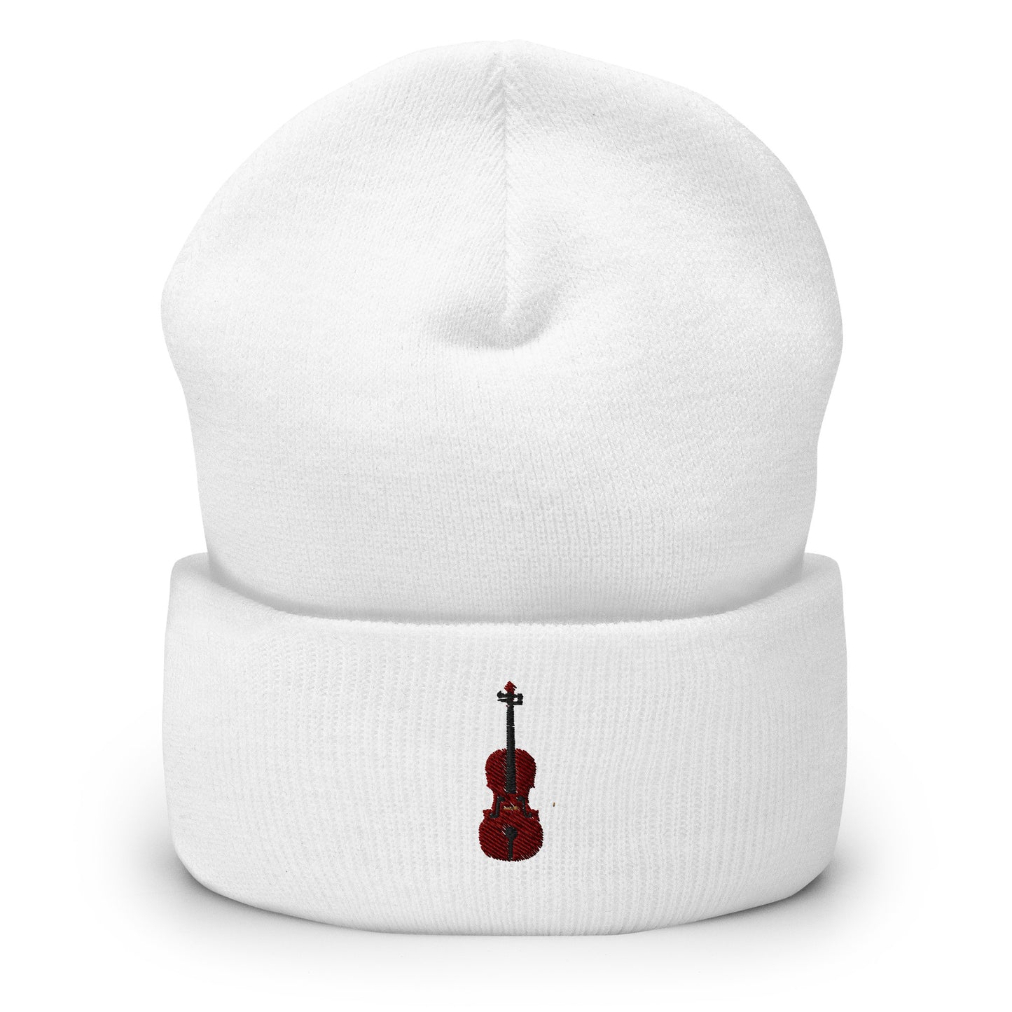 Embroidered Cello Beanie