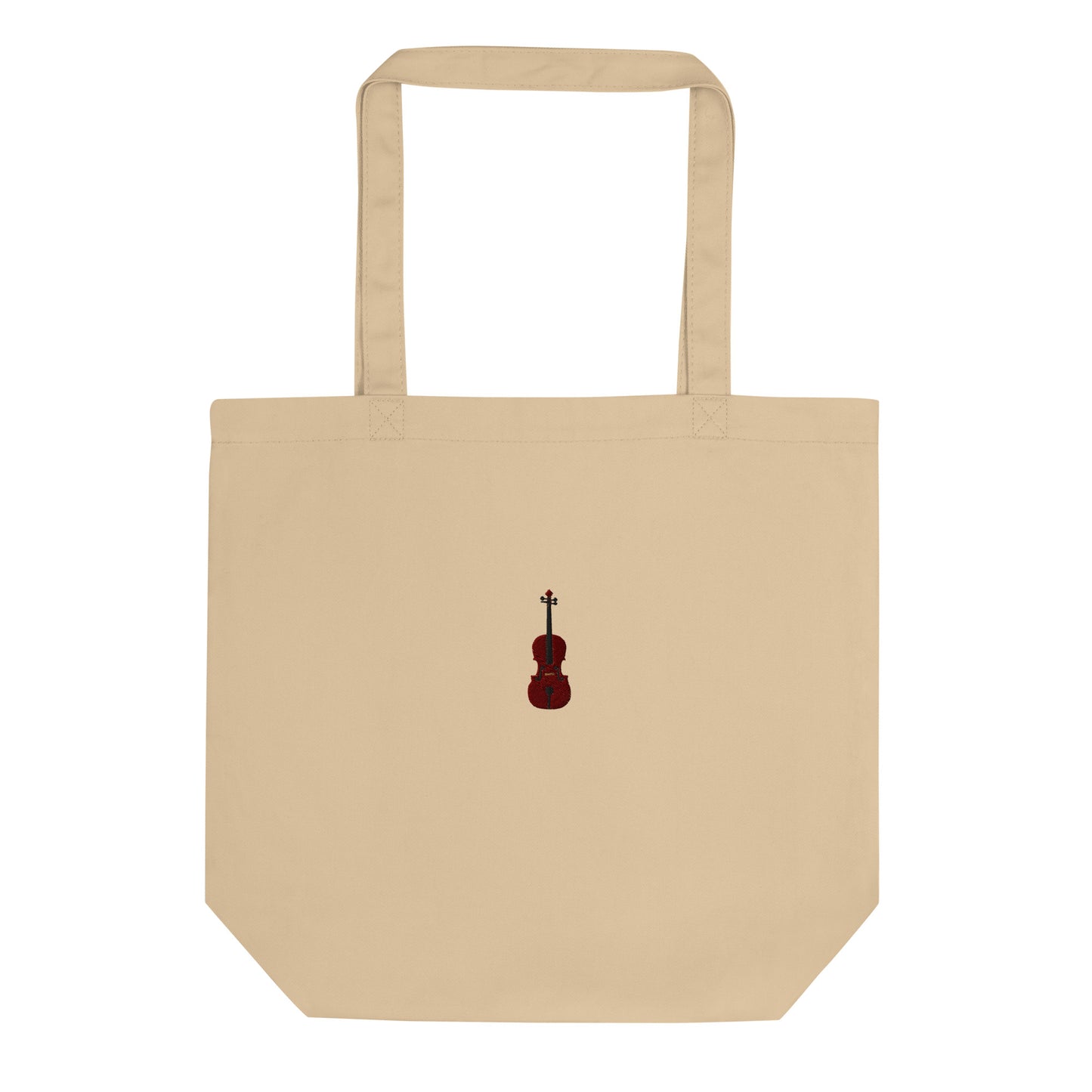 Schrello cello embroidered eco tote bag