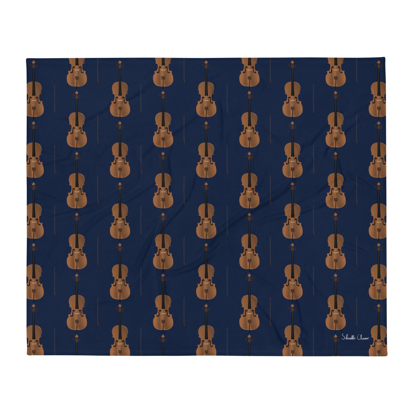 Cello Throw Blanket Navy Signature