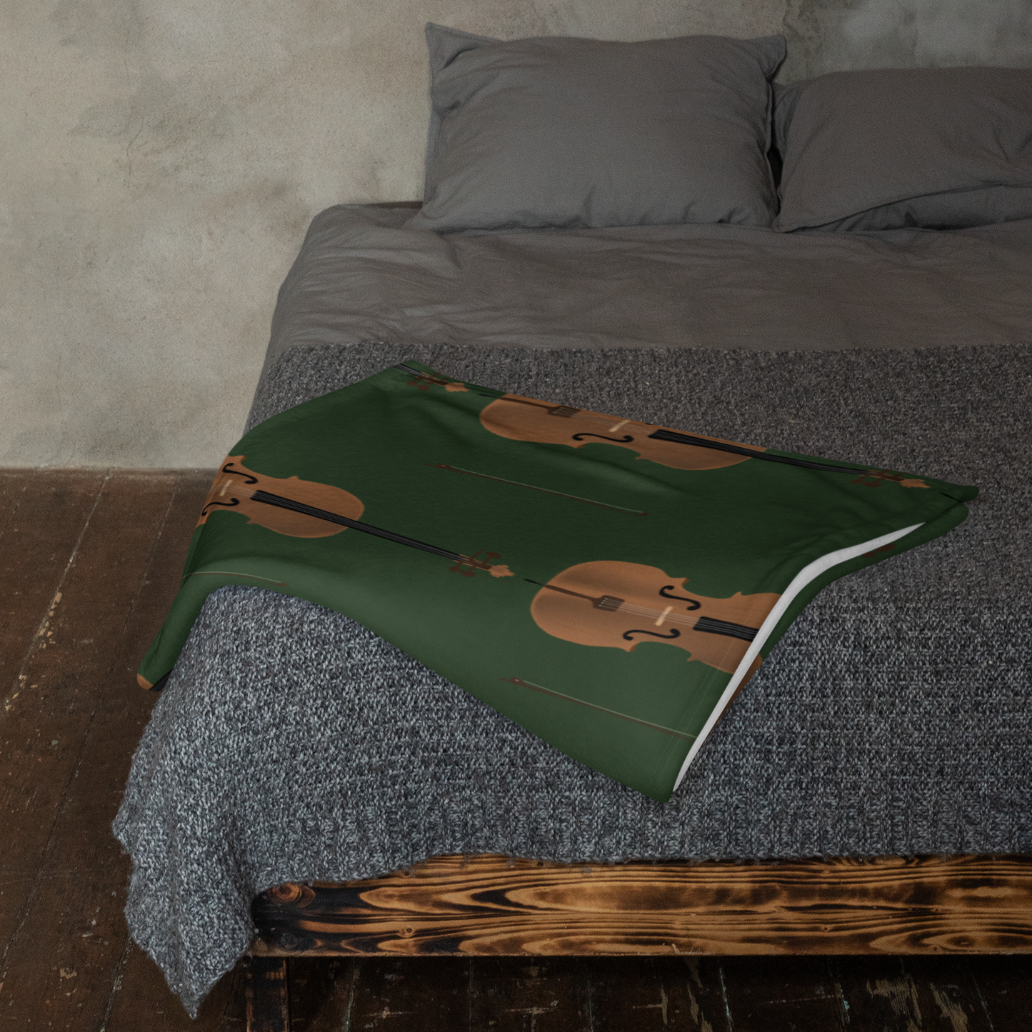 Cello Throw Blanket Myrtle Green Signature