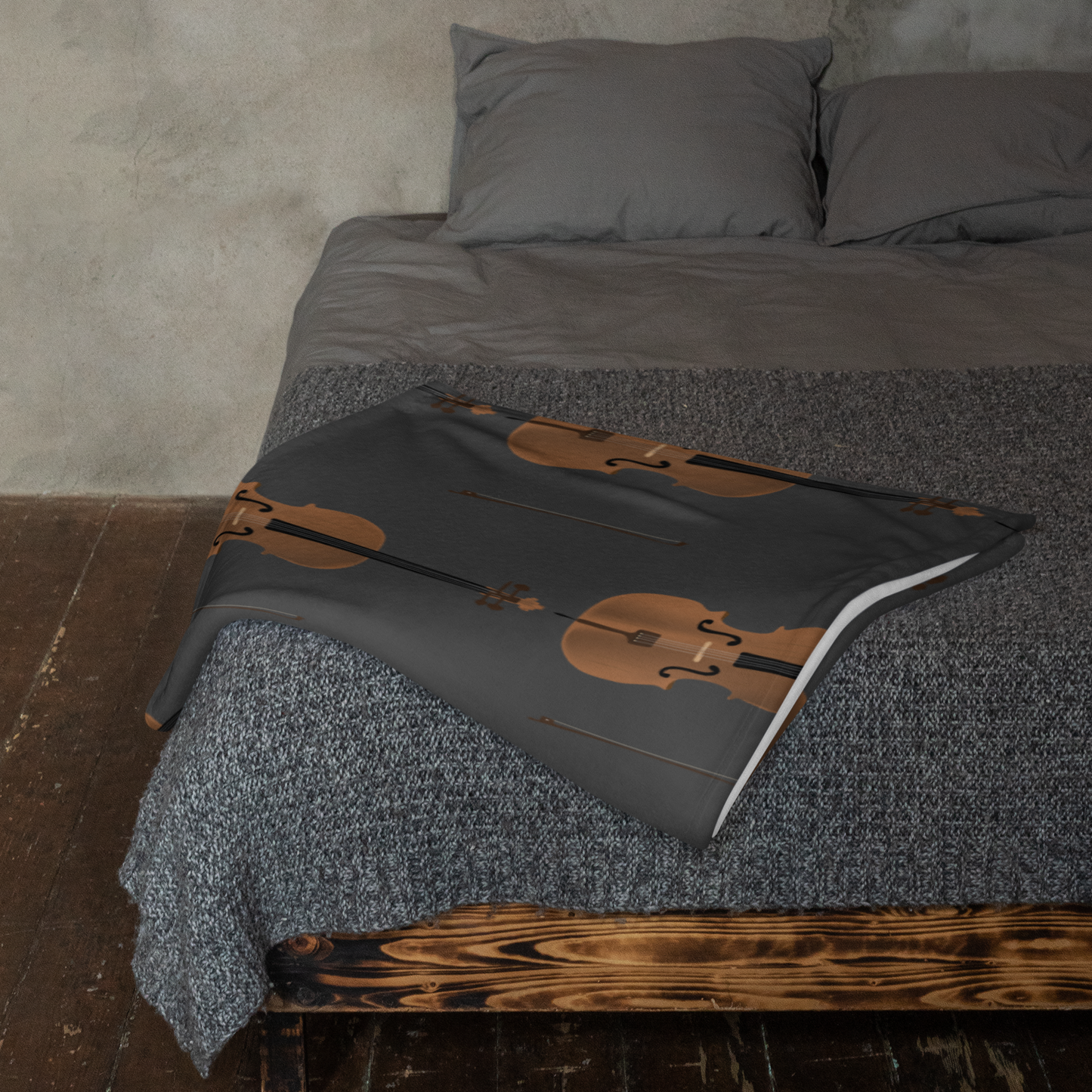 Cello Throw Blanket Grey Signature