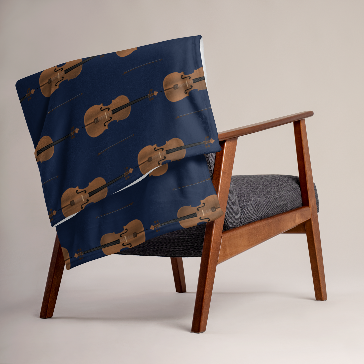 Cello Throw Blanket Navy Signature