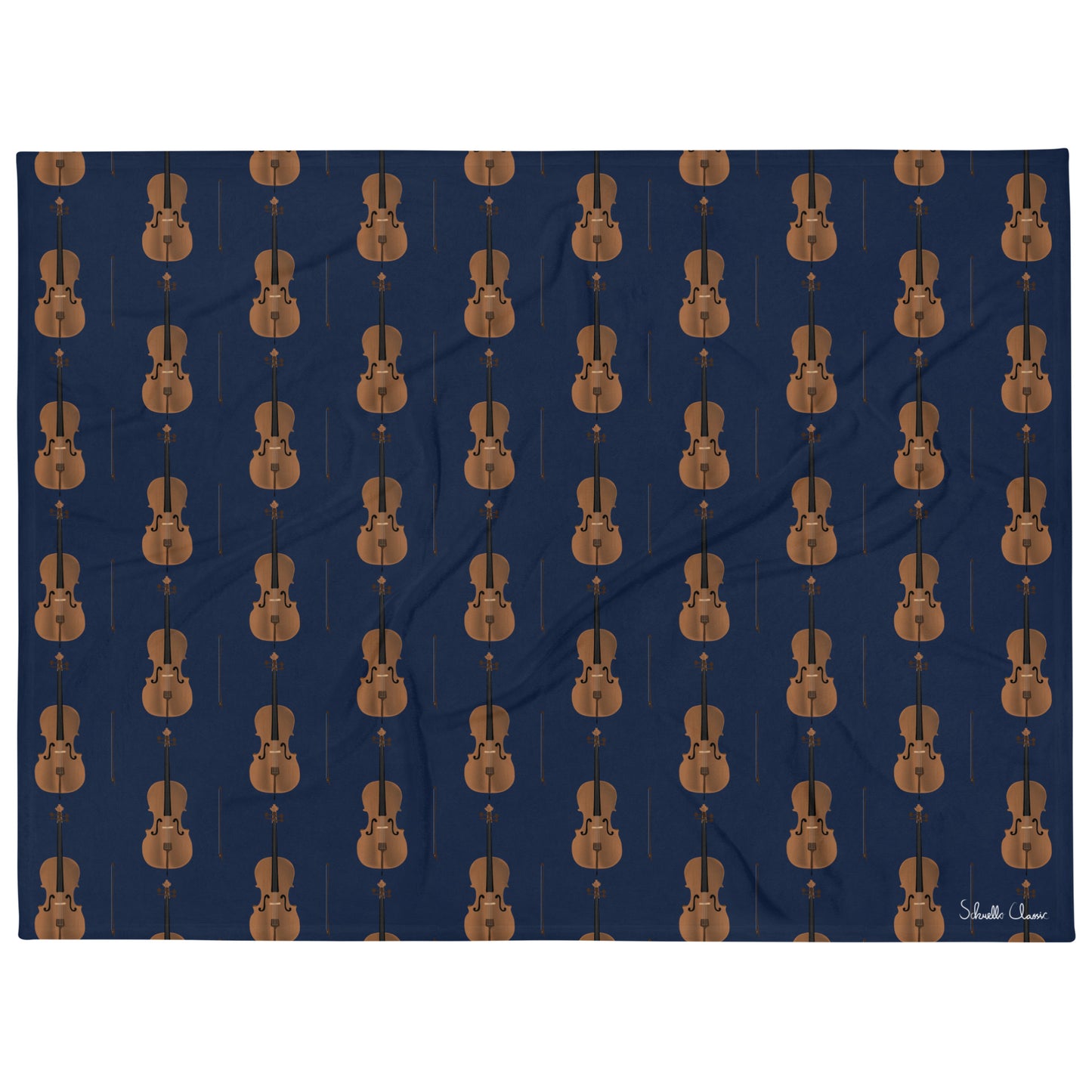 Cello Throw Blanket Navy Signature