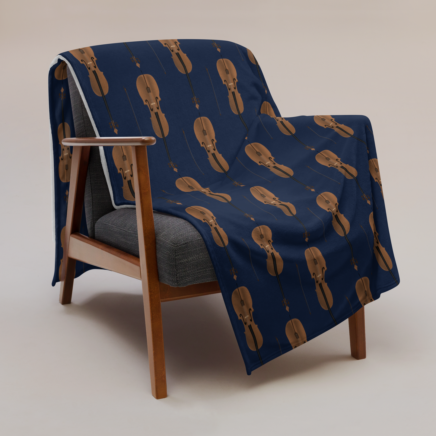 Cello Throw Blanket Navy Signature